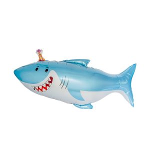 Hajformad folieballong 57 cm