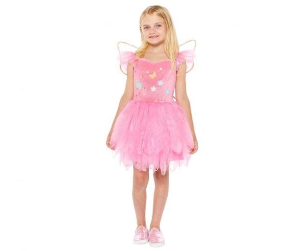Fairy Pink Maskeraddräkt 3-4 år