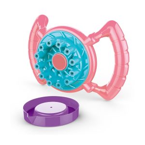 Färgglad bubbla maskin formad som ratt