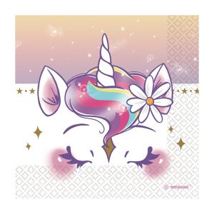 Enhörning Dreams 16-pack servetter 33x33 cm