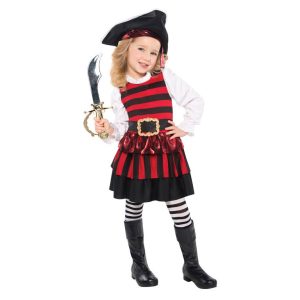 Pirate Little Lass flickdräkt 4-6 år