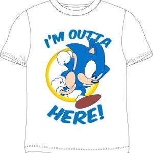 Sonic the Hedgehog barn kortärmad t-shirt, storlek 134 cm
