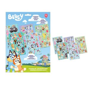 Bluey klistermärkesset 5 ark