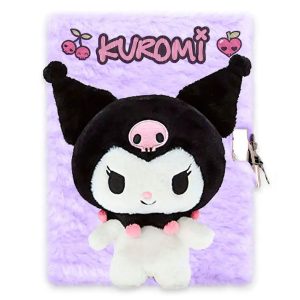 Hello Kitty Kuromi 3D Plysch A5 Låsbart Dagbok