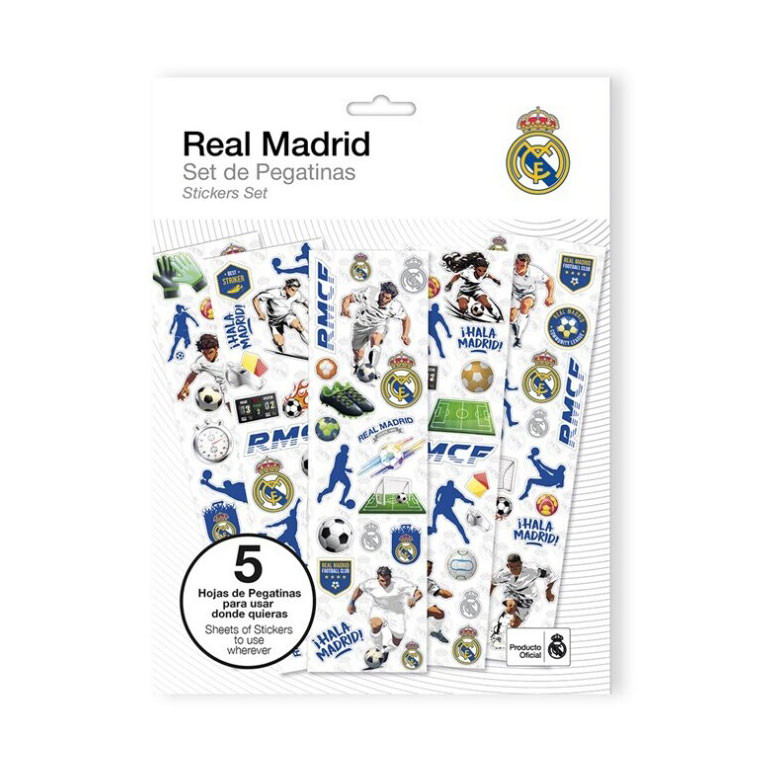 Real Madrid klistermärkesset 5 ark