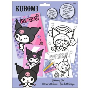 Hello Kitty Kuromi färgläggningsset