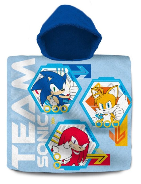 Sonic the Hedgehog Team Sonic badlakan poncho 60x120 cm