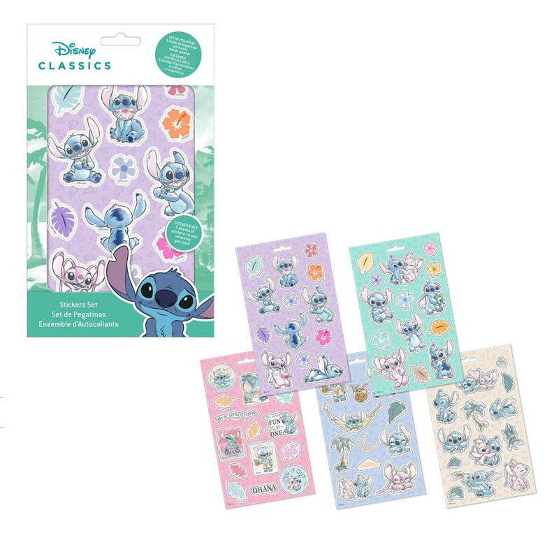 Disney Lilo and Stitch klistermärkesset 5 ark