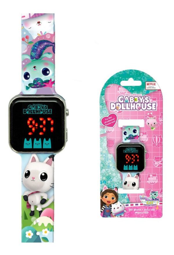 Gabbys Dockskåp digital LED-klocka