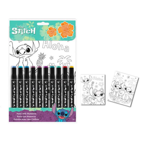 Disney Lilo and Stitch målarbok med siffror