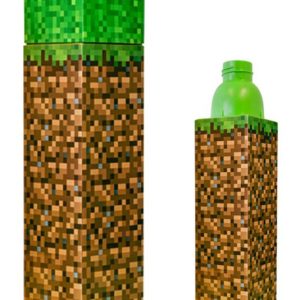 Minecraft Vattenflaska 650 ml – Sportflaska BPA-fri Blockdesign
