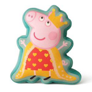 Greta gris Queen dekorativ kudde 35 cm velour