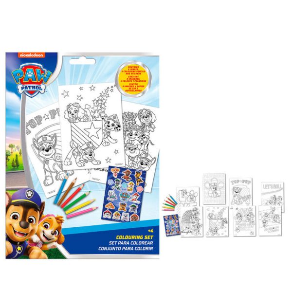 Paw Patrol Duty Calls målarset med klistermärken