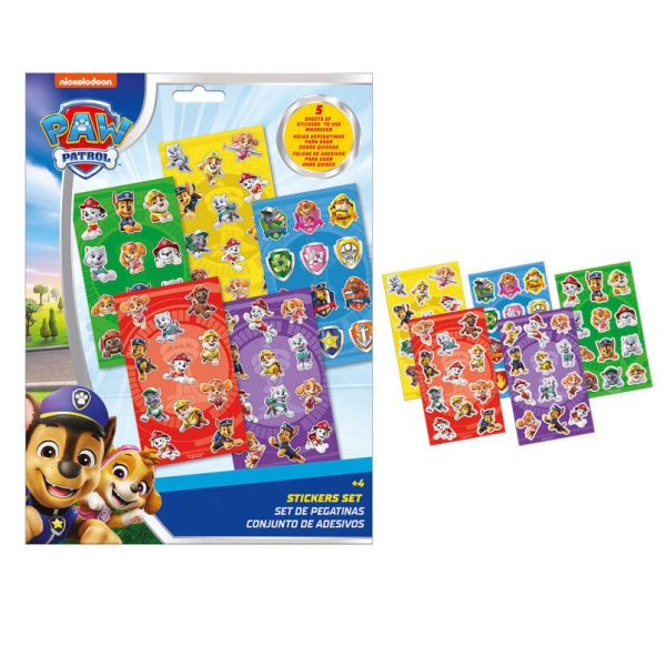 Paw Patrol Duty Calls klistermärkeset 5 ark