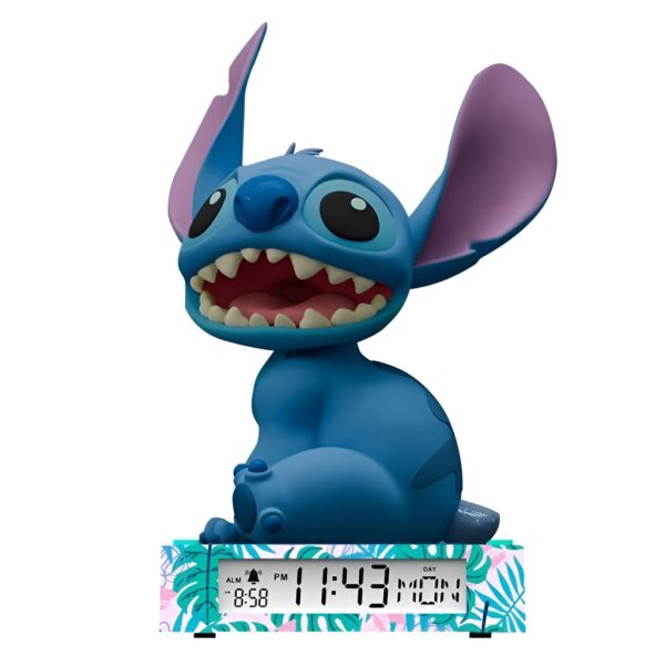 Disney Lilo and Stitch Smile 3D nattlampa och väckarklocka