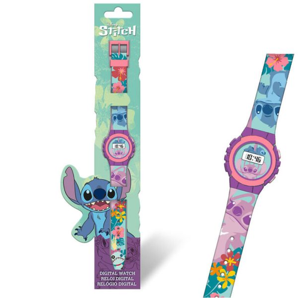 Disney Lilo and Stitch tropisk digital klocka