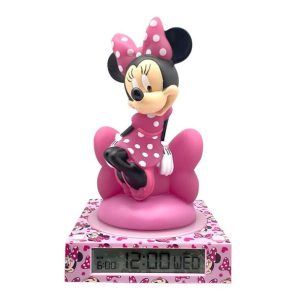 Disney Mimmi Pigg Chic 3D nattlampa och väckarklocka 25 cm