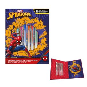 Spindelmannen Web-Slinger anteckningsbok + gelpennor set