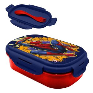 Spindelmannen Web-Slinger matlåda med bestickset