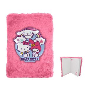 Hello Kitty Friends mjuk A5 anteckningsbok
