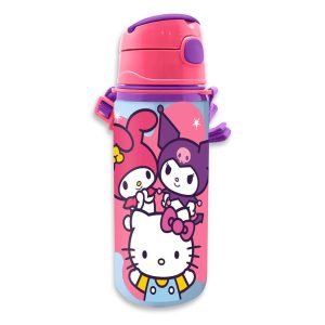 Hello Kitty aluminiumflaska med krok 600 ml