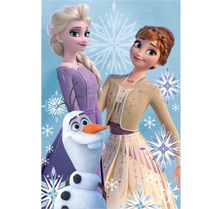 Disney Frozen Olaf och systrar fleecefilt 100x150 cm