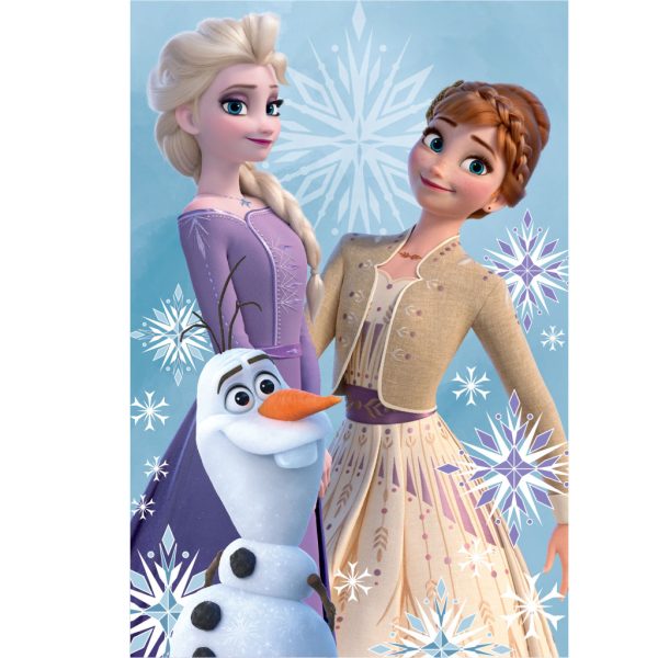 Disney Frozen Olaf och systrars fleecefilt 100x150 cm