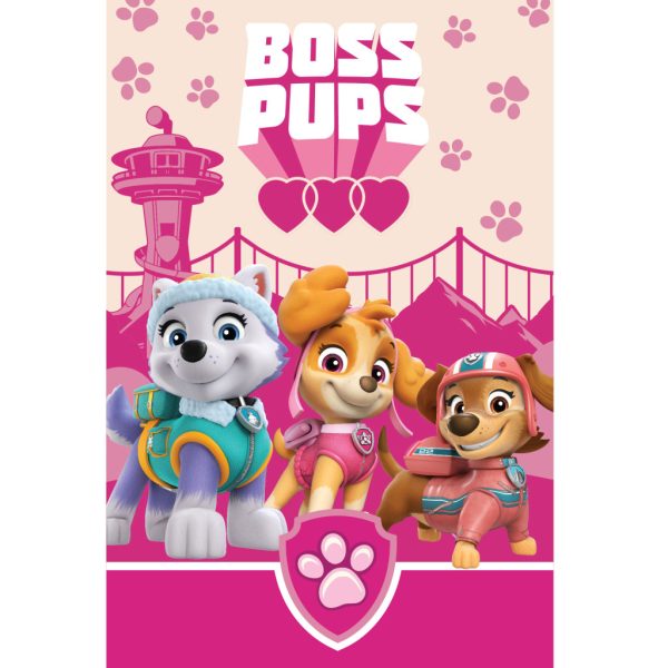 Paw Patrol Boss Pups fleecefilt 100x150 cm
