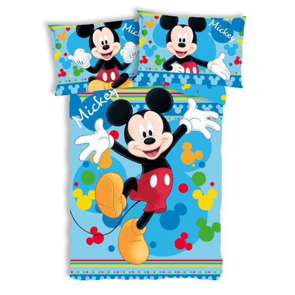 Disney Musse Pigg Joyful barnbäddset 100×135 cm, 40×60 cm