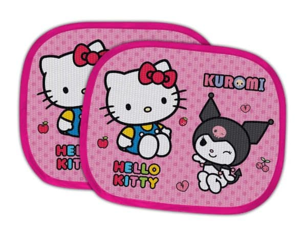 ello Kitty Solskydd Bil 2-pack 33x44 cm – Sidoruta Kuromi Rosa