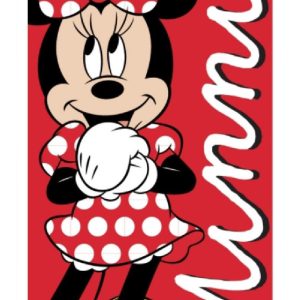 Disney Mimmi Pigg Polka Love badhandduk, strandhandduk 70x140 cm