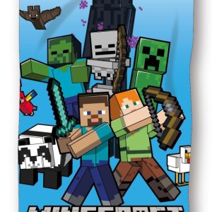 Minecraft Epic Battle badhandduk, strandhandduk 70x140 cm (snabbtorkande)
