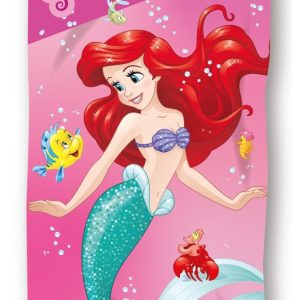 Disney Princess Sparkling Mermaid badhandduk, strandhandduk 70x140 cm (snabbtorkande)