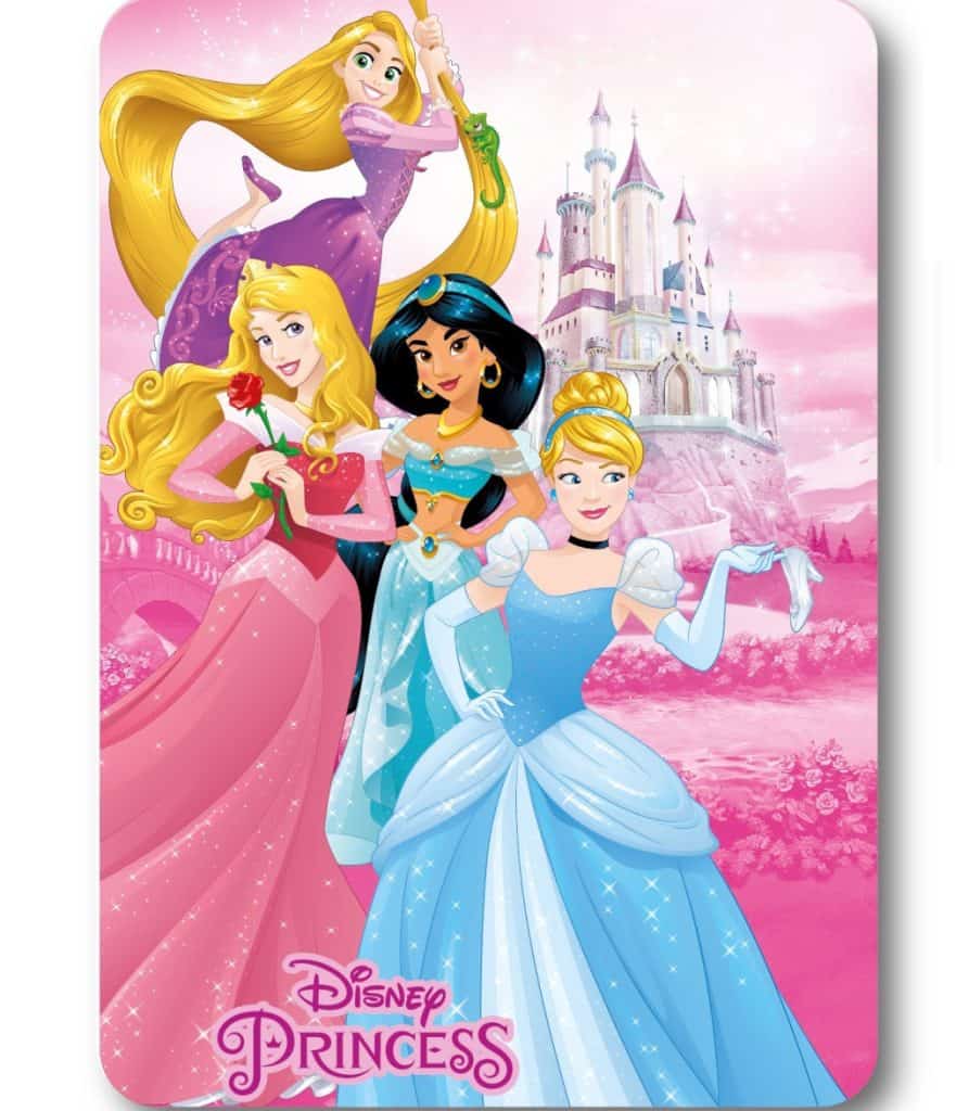 Disney Princess slott fleecefilt 100x140 cm