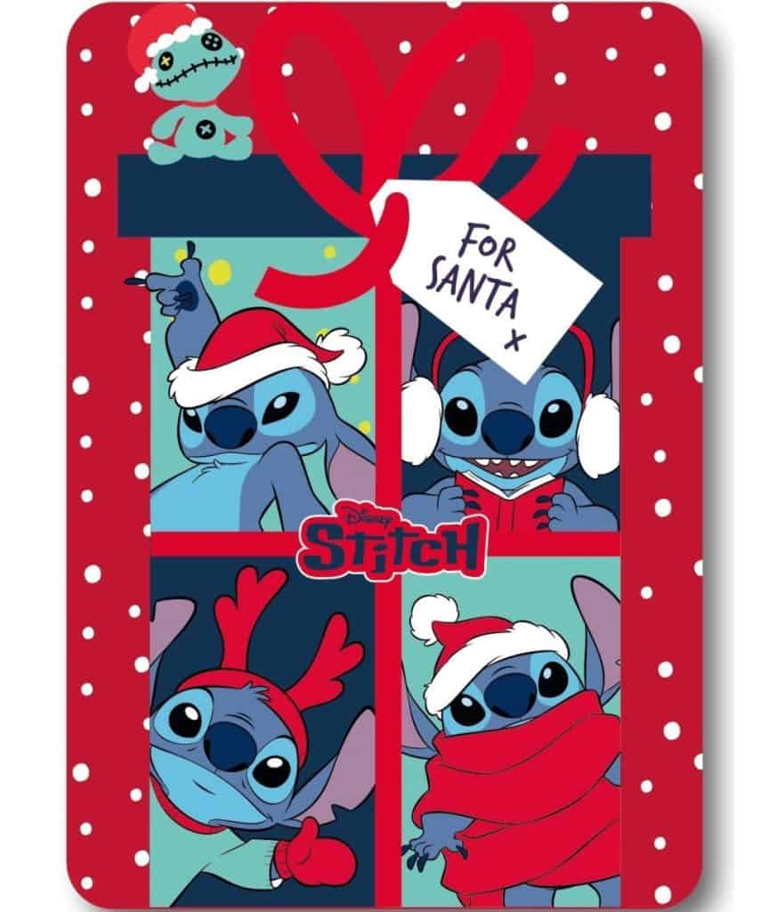 Disney Lilo and Stitch julfilt i polar fleece 100x140 cm