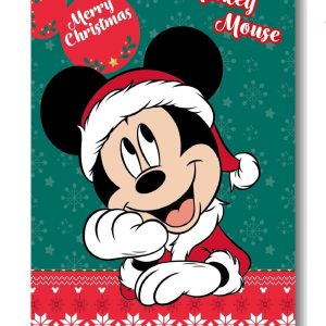 Disney Mickey julig fleecefilt 100x140 cm