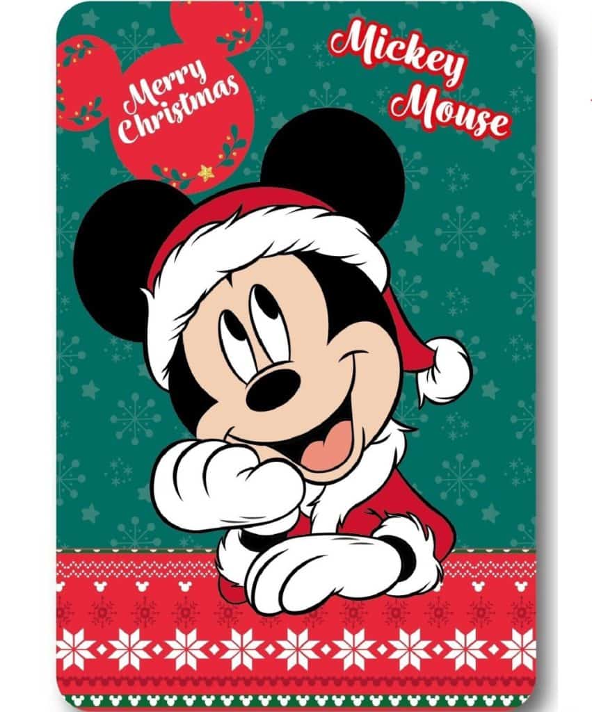 Disney Mickey julig fleecefilt 100x140 cm