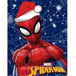 Spindelmannen julfilt i fleece 100x140 cm