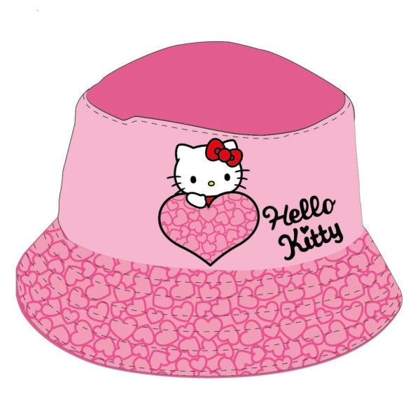 Hello Kitty hjärtformad barnfiskarhatt 53 cm