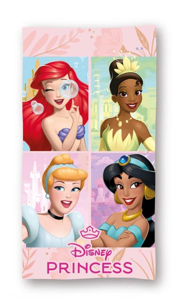 Disney Princess magisk badhandduk, strandhandduk 70x140 cm (snabbtorkande)