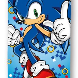 Sonic the Hedgehog Rush badhandduk, strandhandduk 70x140 cm (snabbtorkande)