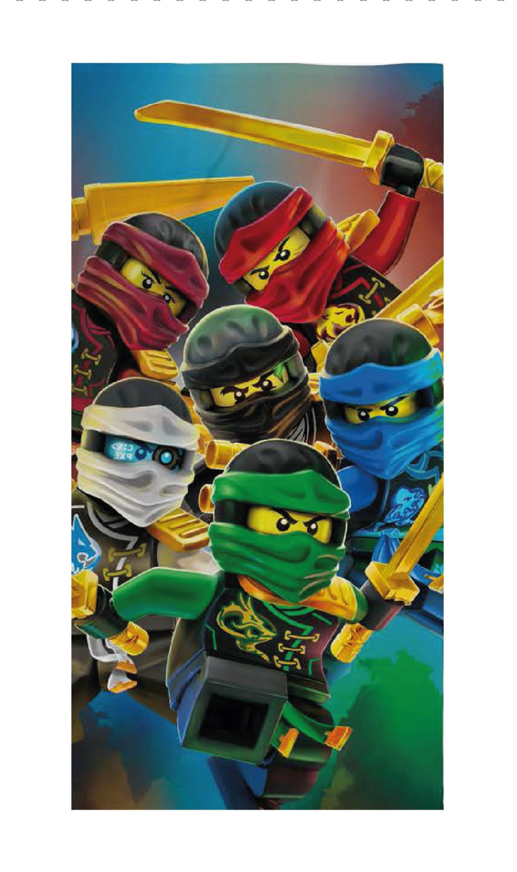 Lego Golden Weapons Ninjago badhandduk, strandhandduk 70x140 cm (Fast Dry)
