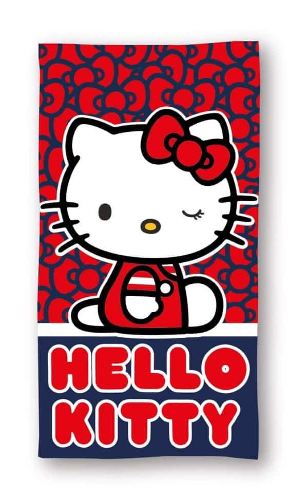 Hello Kitty Cutie Style badhandduk, strandhandduk 70x140 cm (snabbtorkande)