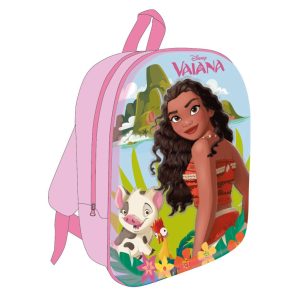 Vaiana Ryggsäck Barn 30 cm Förskola – 3D Skolväska Polyester Rosa