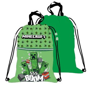 Minecraft Gympapåse 45 cm – Gymnastikpåse Barn – Sportpåse & Skolväska – Minecraft Motiv