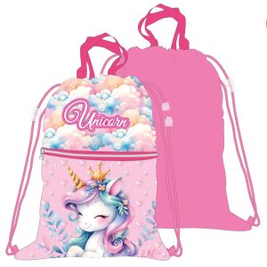 Enhörning Clouds Deluxe sportväska, gympåse 45 cm