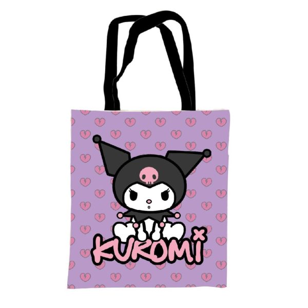 Hello Kitty Kuromi canvas shoppingväska 44 cm