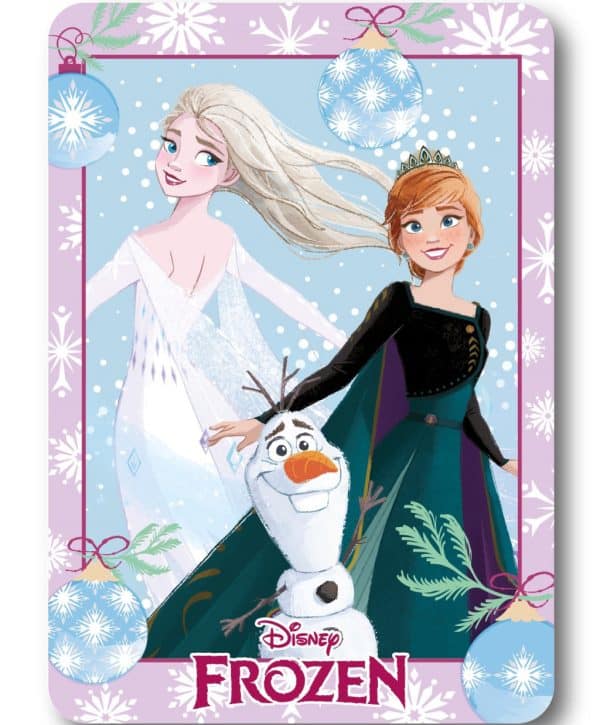 Disney Frozen julfilt i polar fleece 100x140 cm