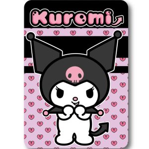 Hello Kitty Kuromi Heart fleecefilt 100x140 cm