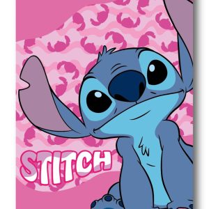Disney Lilo and Stitch fleecefilt rosa våg 100x140 cm